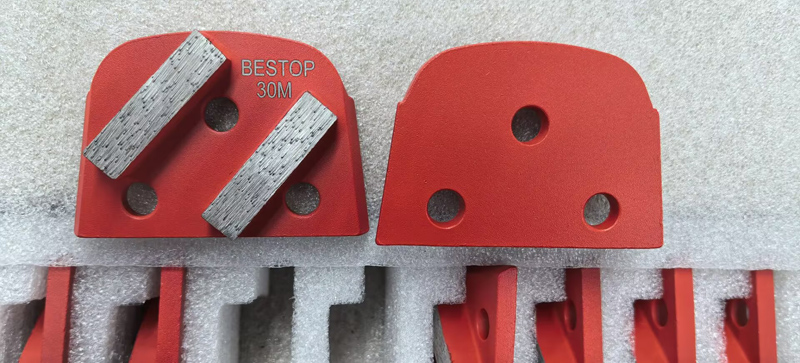 BESTOP 30M Diamond Grinding Shoes for Concrete Floor Grinder, Metal Bond Diamond Segments
